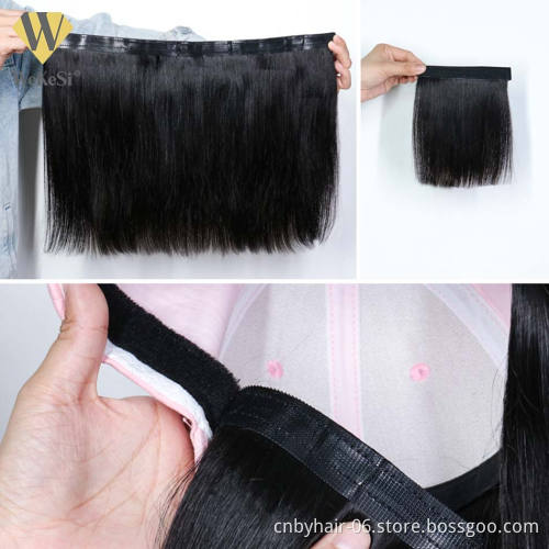 Fashionable Baseball Hat Wigs Straight Hair Wig Vendors,8-40 Inch Cheap Virgin Brazilian Human Hair Wig With Hats